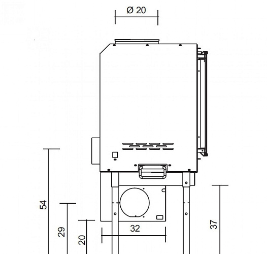 Топка Screen 80 V (EdilKamin)_1